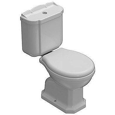 Унитаз напольный GLOBO Paestum PA004.BI белый/кнопка хром, с бачком купить в интернет-магазине Sanbest