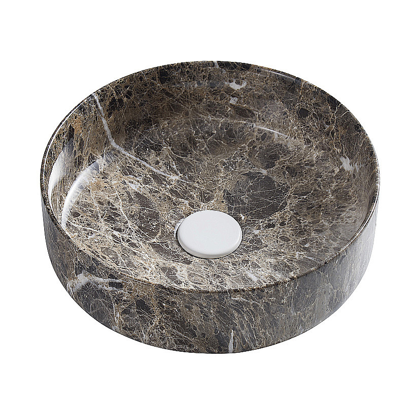 Раковина Azario 35 AZ-3134-M816 черный мрамор купить в интернет-магазине Sanbest