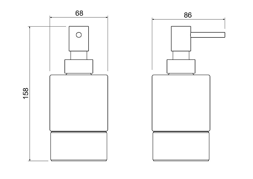 Диспенсер настольный Aquatek Лира AQ4429MB черный матовый купить в интернет-магазине сантехники Sanbest