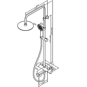 Душевая система AM.PM X-Joy F0785A500 хром купить в интернет-магазине сантехники Sanbest