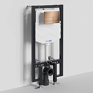 Система инсталляции для унитаза WasserKraft Vils 56TLT.010.ME.RG04 с кнопкой розовое золото купить в интернет-магазине сантехники Sanbest