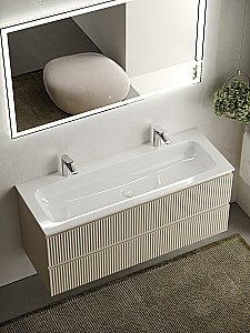 Тумба с раковиной Sancos SNOB R SNR120CE 120 Beige Soft для ванной в интернет-магазине Sanbest