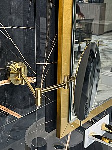 Зеркало косметическое Boheme 508-G золото купить в интернет-магазине сантехники Sanbest