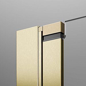 Шторка для ванны Radaway Nes Brushed Gold PND II 130 стекло прозрачное/профиль брашированное золото купить в интернет-магазине Sanbest