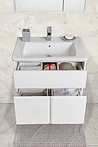 Тумба с раковиной Roca UP ZRU9303010 60 белый глянец для ванной в интернет-магазине Sanbest