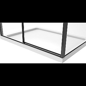 Душевой уголок Black&White Stellar Wind 8988012 80х120 стекло тонированное/профиль черный матовый купить в интернет-магазине Sanbest