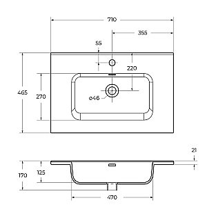 Тумба с раковиной BelBagno KRAFT 70 2C-SO/BB700ETL Rovere Nebrasca Nature для ванной в интернет-магазине Sanbest