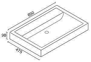 Тумба с раковиной напольная Misty Венера 60 белая для ванной в интернет-магазине Sanbest
