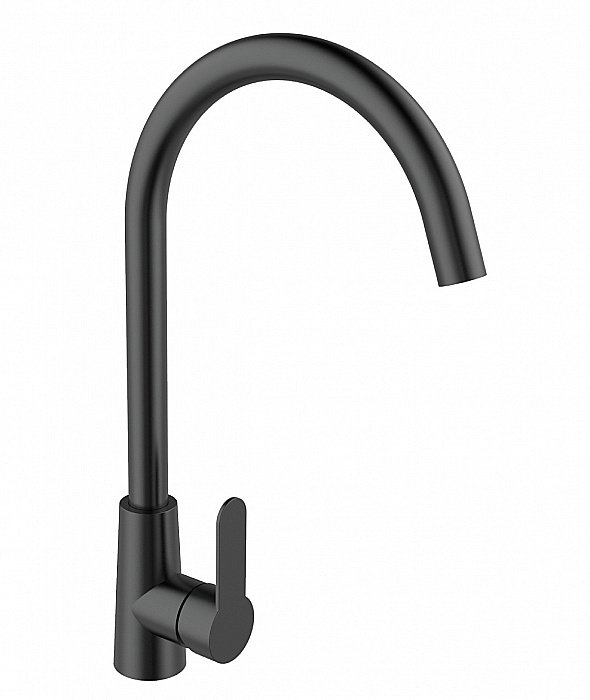 Смеситель для кухни Agger Splendid A0900144 матовый черный купить в интернет-магазине сантехники Sanbest