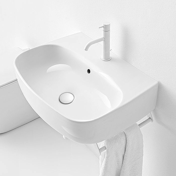 Раковина Kerasan Nolita 60 534101*1 белая купить в интернет-магазине Sanbest