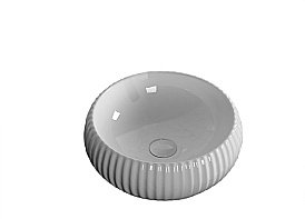 Раковина накладная CeruttiSpa 40,5 CR0007 белая купить в интернет-магазине Sanbest