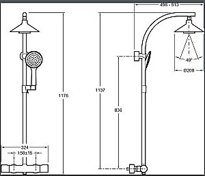 Душевая система Jacob Delafon MOXIE E5799-CP купить в интернет-магазине сантехники Sanbest