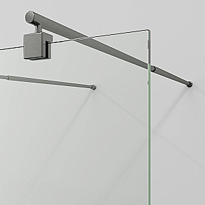 Душевое ограждение WasserKRAFT Vechte 60W46GR 110 фиксатор графит/стекло прозрачное купить в интернет-магазине Sanbest