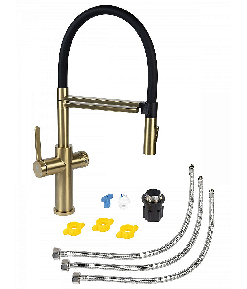 Смеситель для кухни  Agger Elegant A3252599 золото матовое купить в интернет-магазине сантехники Sanbest