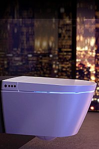 Унитаз подвесной с функцией биде Creavit WQ Smart WQ320-11CB белый, безободковый купить в интернет-магазине Sanbest