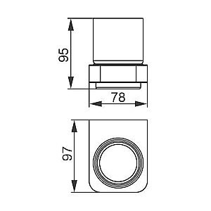 Стакан с держателем Aquanet 5784 купить в интернет-магазине сантехники Sanbest