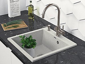 Смеситель для кухни Paulmark Essen Es213211-BS брашированная сталь купить в интернет-магазине сантехники Sanbest