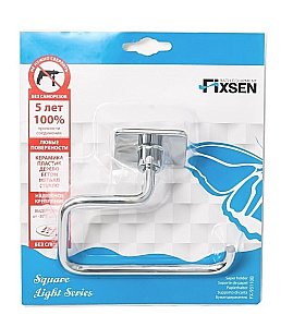 Держатель туалетной бумаги FIXSEN SQUARE FX-93110B купить в интернет-магазине сантехники Sanbest