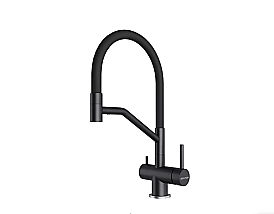 Смеситель для кухни Paulmark Rubert Ru213175-BLM черный купить в интернет-магазине сантехники Sanbest