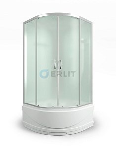 Душевая кабина Erlit ER3508TP-C3-RUS 80x80 матовое стекло купить в интернет-магазине Sanbest