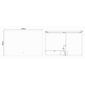 Зеркало LED Vincea VLM-3BE120-2 120×80 в ванную от интернет-магазине сантехники Sanbest
