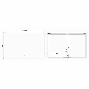 Зеркало LED Vincea VLM-3BE120-2 120×80 в ванную от интернет-магазине сантехники Sanbest