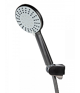 Смеситель для ванны Agger Easy A3121255 с душевым набором, оружейная сталь матовая купить в интернет-магазине сантехники Sanbest