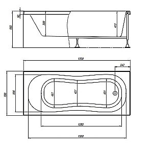 Акриловая ванна Timo OLLI1770 170x70 белая купить в интернет-магазине Sanbest