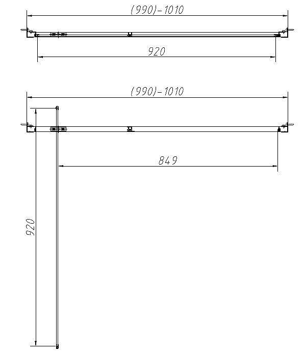 Душевая дверь Vincea Alpha VDP-3AL100MT 100 профиль хром/стекло текстурное купить в интернет-магазине Sanbest