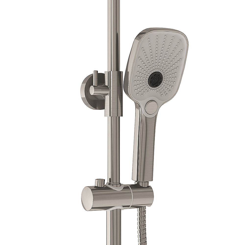Душевая система Grossman Mercury 500.K35.10.120 никель брашированный купить в интернет-магазине сантехники Sanbest