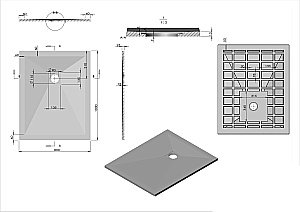 Душевой поддон Vincea VST-4SR8010A 100х80 антрацит купить в интернет-магазине Sanbest