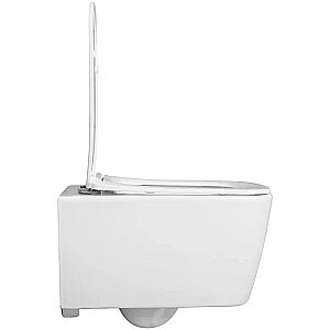 Унитаз подвесной Aquatek Либра New AQ1148N-00 белый, с крышкой микролифт, безободковый купить в интернет-магазине Sanbest