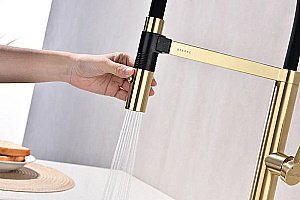 Смеситель для кухни Paulmark Leader Le214101-LG светлое  золото купить в интернет-магазине сантехники Sanbest