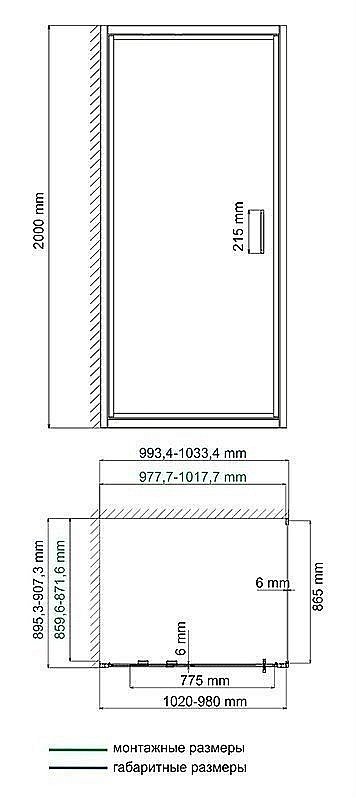 Душевой уголок WasserKRAFT Salm 27I17 100x90 купить в интернет-магазине Sanbest