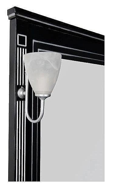 Зеркало Aquanet Паола 90 черный/патина серебро в ванную от интернет-магазине сантехники Sanbest