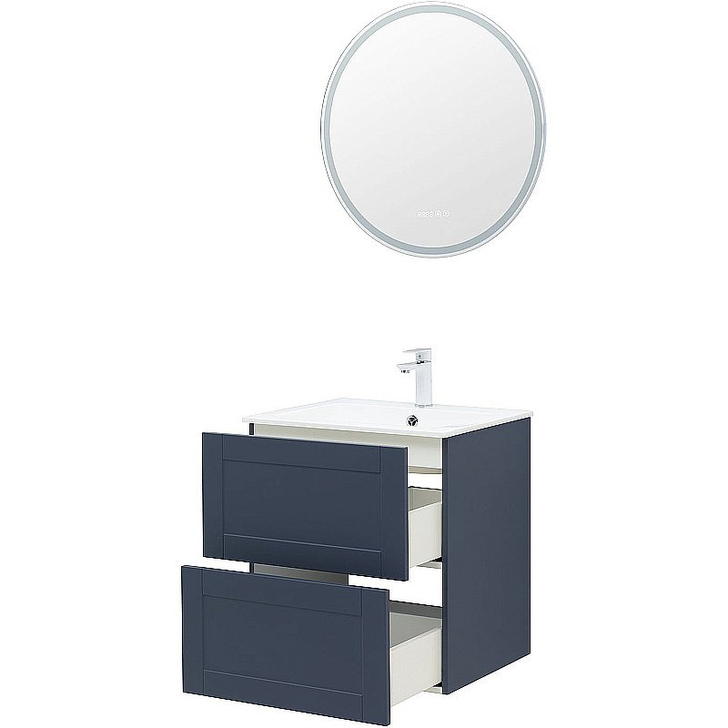 Тумба с раковиной Aquanet Терра 60 313243 маренго для ванной в интернет-магазине Sanbest