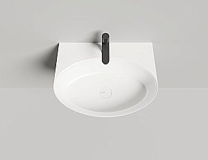 Раковина Salini ALDA WALL 02 140322M 58 из искусственного камня S-Stone, белая матовая купить в интернет-магазине Sanbest