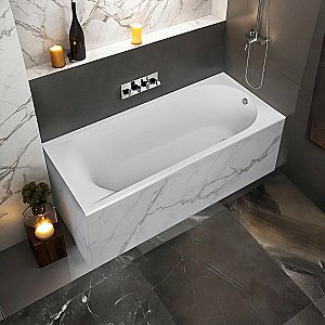 Ванна BAS Афина 170х75 ВА00038 белая матовая купить в интернет-магазине Sanbest