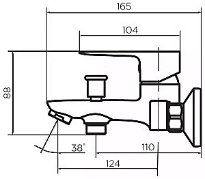 Набор смесителей с душевой колонной Dorff Prime D4094030 хром купить в интернет-магазине сантехники Sanbest