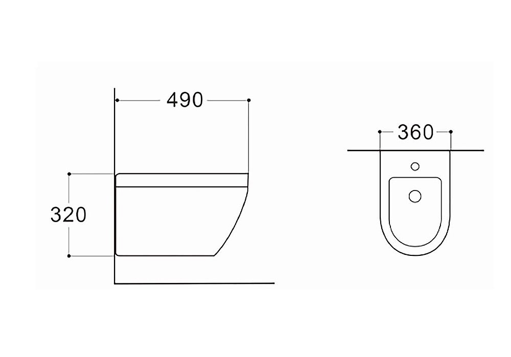 Биде подвесное Aquatek Лея AQ1099-00 купить в интернет-магазине Sanbest