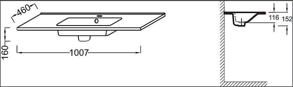 Раковина Jacob Delafon OLA 101 EXU112-00 белая купить в интернет-магазине Sanbest