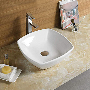 Раковина Azario 42 AZ-2076 SP белая купить в интернет-магазине Sanbest