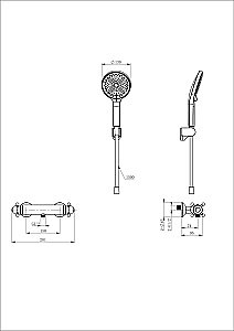 Смеситель для душа с термостатом WONZON & WOGHAND Strato, Белый матовый (WW-B2048-A-MW) купить в интернет-магазине сантехники Sanbest