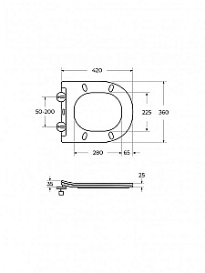 Унитаз подвесной Cezares STYLUS-TOR 2.0 CZR-546-TH-TOR/SC белый, безободковый, с крышкой микролифт, слив торнадо купить в интернет-магазине Sanbest