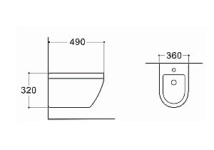 Биде подвесное Aquatek Лея AQ1099-00 купить в интернет-магазине Sanbest