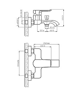 Душевая система Agger Happy A0493500 хром купить в интернет-магазине сантехники Sanbest