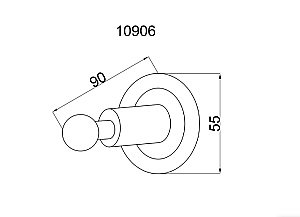 Крючок Boheme Murano Cristal 10906-CRST-BR купить в интернет-магазине сантехники Sanbest