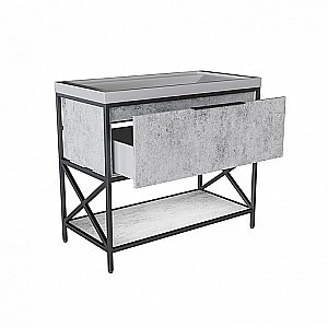 Тумба с раковиной Mixline Бруклин 100 543946 бетон для ванной в интернет-магазине Sanbest