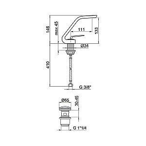 Смеситель для раковины Webert Wolo WO830102015 купить в интернет-магазине сантехники Sanbest