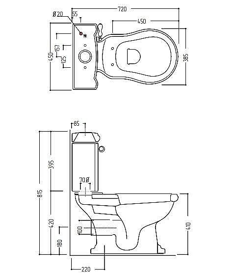 Унитаз Migliore Bella 31099 белый/бронза купить в интернет-магазине Sanbest